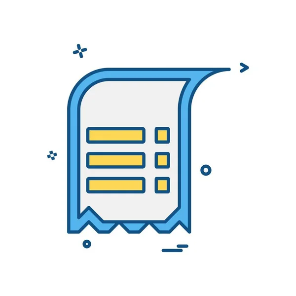 Text Icon Design Vektor — Stockvektor