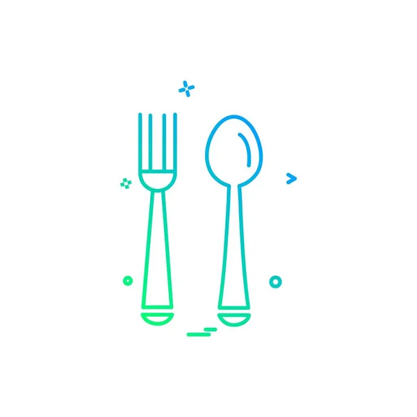 เวกเตอร ออกแบบไอคอนอาหาร — ภาพเวกเตอร์สต็อก