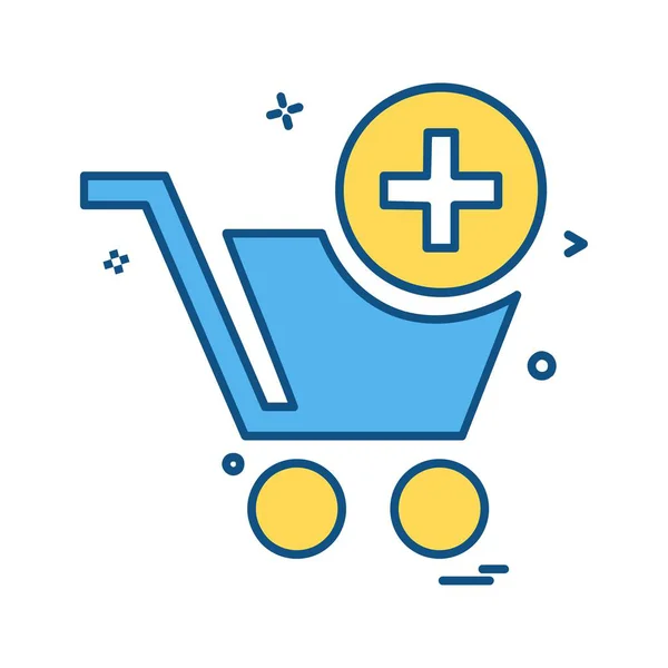 Shopping Icon Design Vector Illustration — Stock Vector