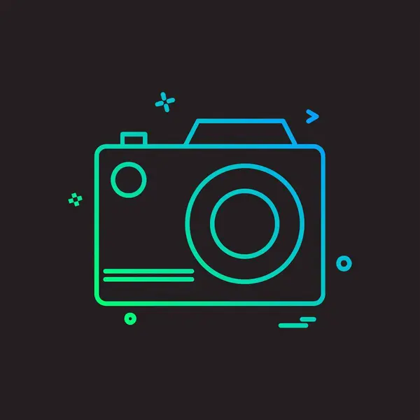 Ontwerp Camera Icoon Vector — Stockvector