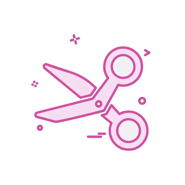 Scissor Pictogram Ontwerp Vectorillustratie — Stockvector