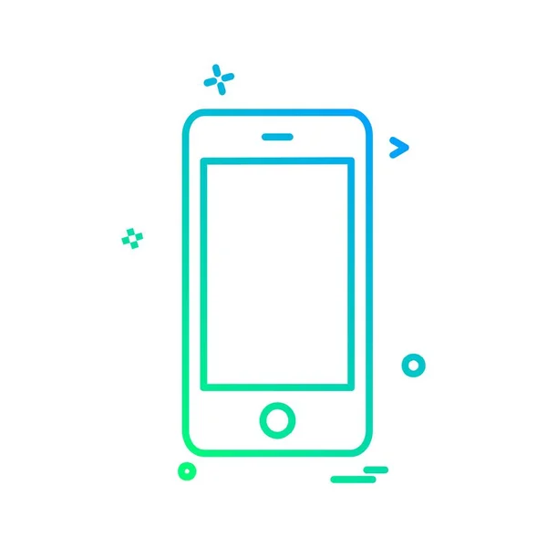 Smartphone Symbol Design Vektor Illustration — Stockvektor