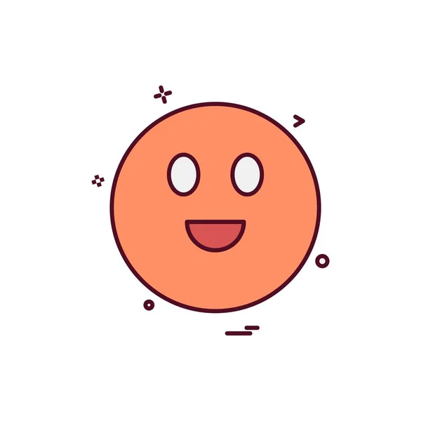 Emoji Icon Design Vektorillustration — Stockvektor