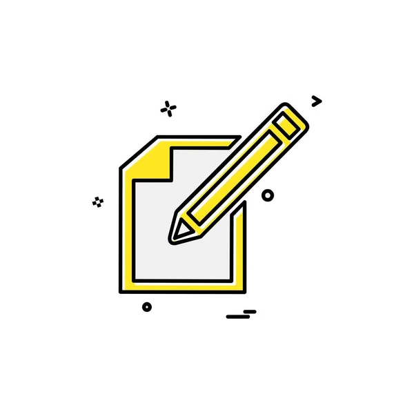 Bleistift Symbol Design Vektor Illustration — Stockvektor