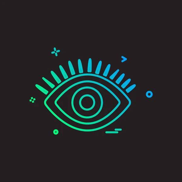 Auge Symbol Design Vektor — Stockvektor