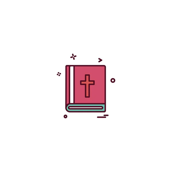 Santa Biblia Icono Diseño Vector — Vector de stock