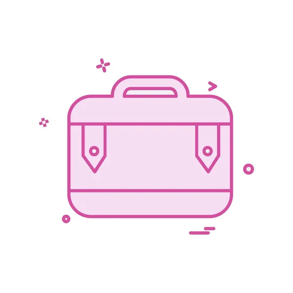 Briefcase Icon Design Vector Illustration — Stock Vector