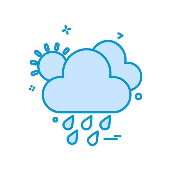 Vettore Progettazione Icone Meteo — Vettoriale Stock