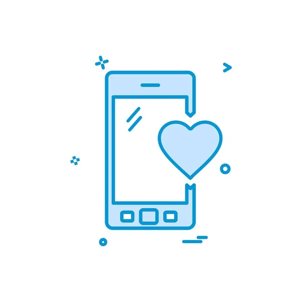 Smartphone Symbol Design Vektor Illustration — Stockvektor