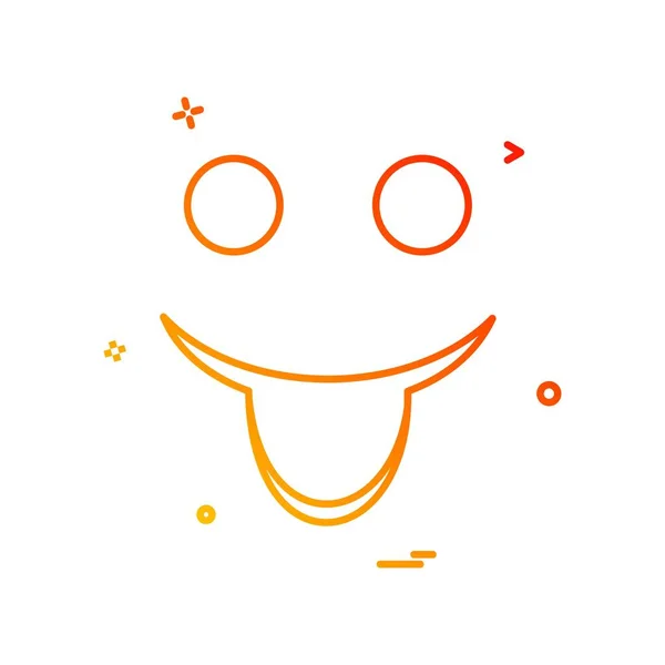 Feliz Diseño Icono Emoji Ilustración Vectores Colores — Vector de stock