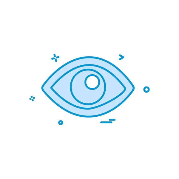Auge Symbol Design Vektor — Stockvektor