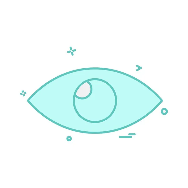 Auge Symbol Design Vektor — Stockvektor