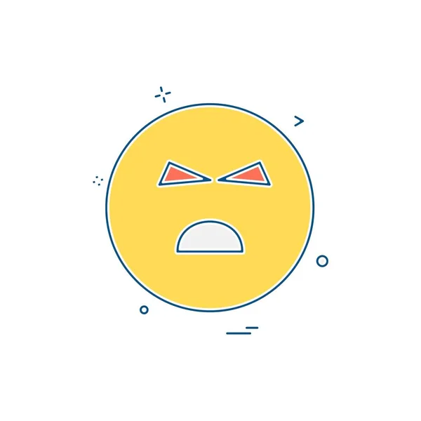 Emoji 아이콘 디자인 화려한 일러스트 — 스톡 벡터