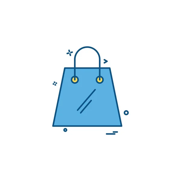 Bolsa Compras Icono Diseño Vector — Vector de stock