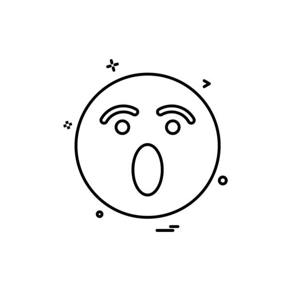 Emoji Icon Design Vektorillustration — Stockvektor