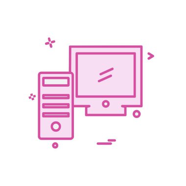 Bilgisayar simgesi tasarım vektörü