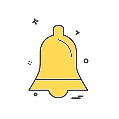 Çan simgesi tasarım vektörü