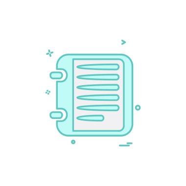 Belge simgesi tasarım vektörü