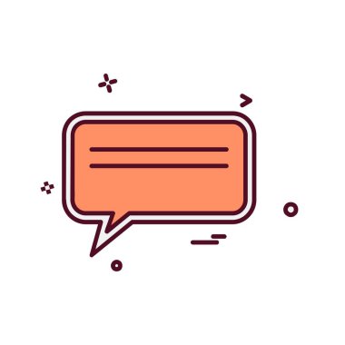 İleti simgesi tasarım vektörü