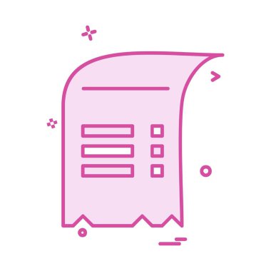 Belge simgesi tasarım vektörü 