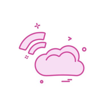 Wifi simge tasarım vektörü