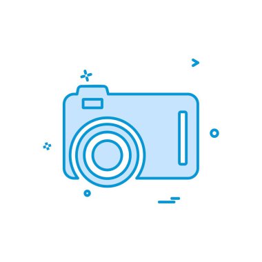 Kamera simgesi tasarım vektörü