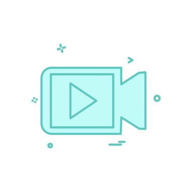 Kamera simgesi tasarım vektörü