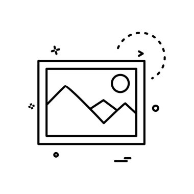 Galeri simge tasarlamak vektör 