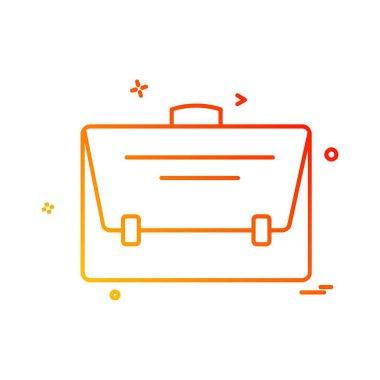 Evrak Çantası'nı simge tasarlamak vektör 