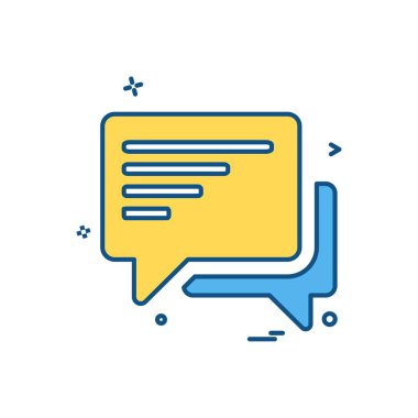 tartışma sohbet sms simgesi vektör tasarımı