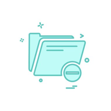 Klasör simgesi tasarım vektör illustr