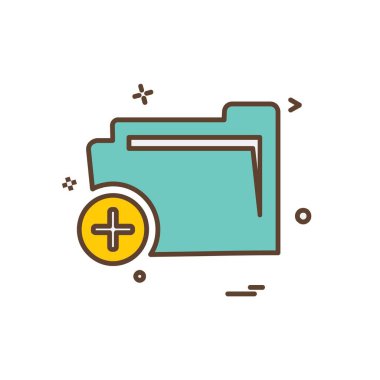 Klasör simge tasarlamak vektör