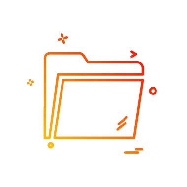 Klasör simge tasarlamak vektör