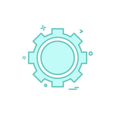 Dişli simge tasarlamak vektör 