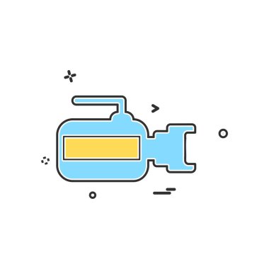 Kamera simgesi tasarım vektörü