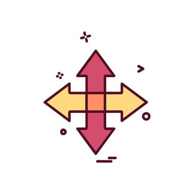 Ok simgesi tasarım vektörü