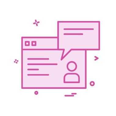 İleti simge tasarlamak vektör