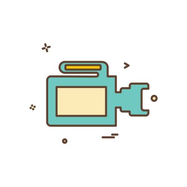 Kamera simgesi tasarım vektörü