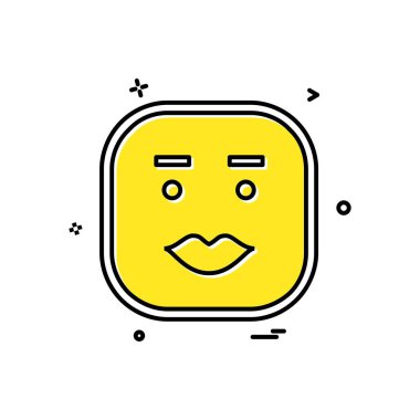 Mutlu Emoji simge tasarlamak vektör