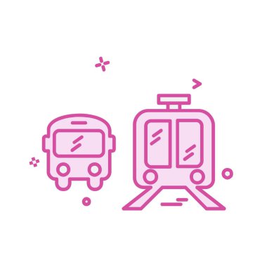 Araç simgesi tasarım, renkli vektör çizim