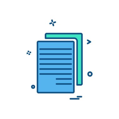 Dosya simgesi tasarım vektörü