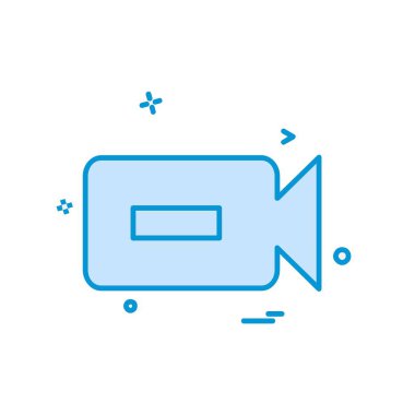 Kamera simgesi tasarım vektörü