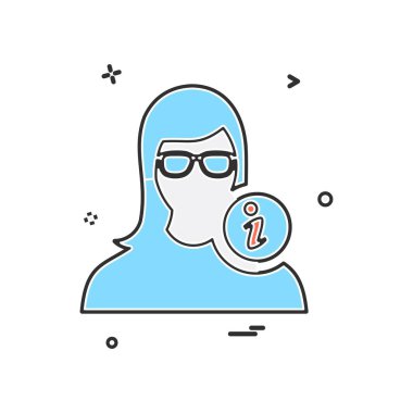 Kadın simge tasarlamak vektör