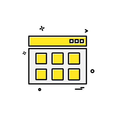 İş simgesi tasarım vektörü