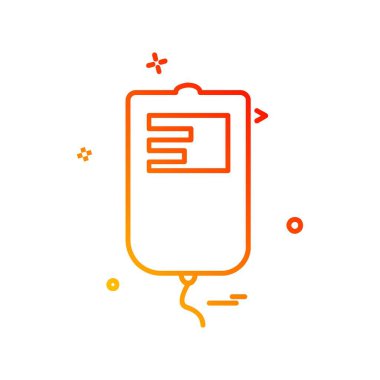 Tıbbi simge tasarım, renkli vektör çizim