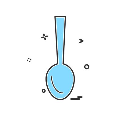 Kaşık simge tasarlamak vektör