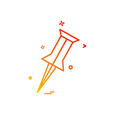 PIN konum belirleyici konuma simge vektör tasarımı