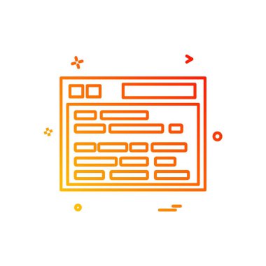 Web sitesi simge tasarım vektörü