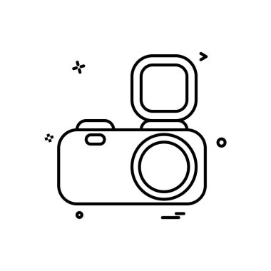 Kamera simgesi tasarım vektörü