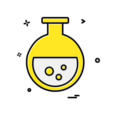 Şişesi simgesi tasarım, renkli vektör çizim